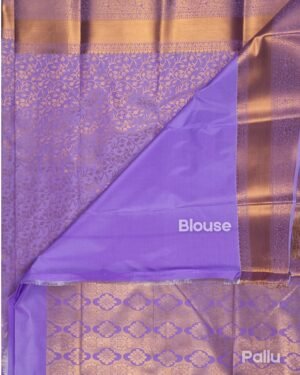 Regal Samuthrika Violet with Copper Gold Elegance